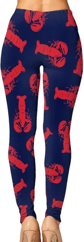 Vista 2 de Leggings de yoga a cuadros escoceses para mujer, leggings elásticos de cintura alta