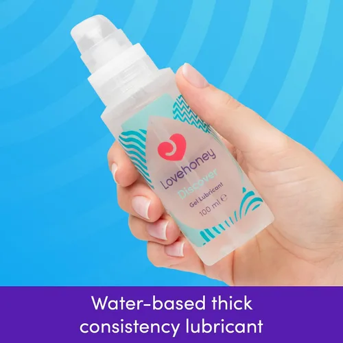 Vista 2 de Lovehoney Discover Water Based Lube - Lubricante de gel extra grueso - 3.4 fl oz