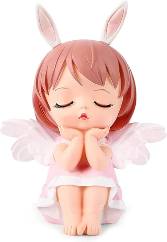 Vista 8 de Blessing Angel - Bonita alcancía para niñas, es un regalo único perfecto, decoración de guardería, recuerdo, regalo de bautismo de bebé o alcancía