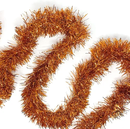 Vista 14 de Allgala Guirnalda de oropel negro, guirnalda de oropel metálica de 50 pies para árbol de Navidad, decoración para árbol festivo, barandilla