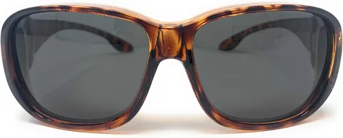 Vista 8 de Gafas de sol polarizadas grandes para hombres y mujeres 2 negro