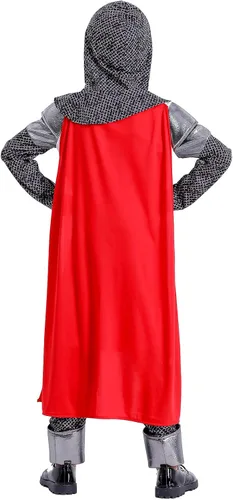 Vista 5 de Faltern Disfraz de caballero medieval para niños, Halloween, niños, disfraz de caballero vikingo renacentista, disfraz de caballero templario