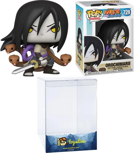 Vista 6 de Orochimaru: Funk o Pop! Paquete de figuras de vinilo con 1 protector gráfico compatible con 'ToysDiva' (729-46628 - B)