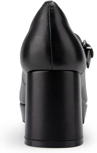 Vista 9 de Aerosoles Plataforma elegante para mujer, Cuero negro