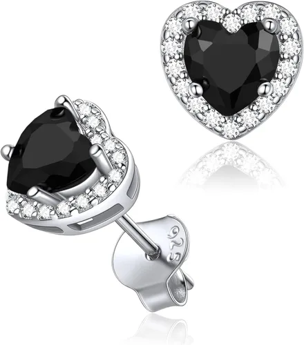 Vista 56 de ChicSilver Aretes de piedra natal para mujer de plata de ley 925