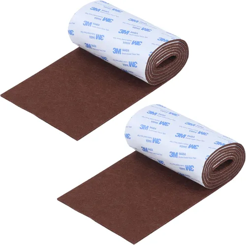 Vista 19 de Almohadillas de fieltro para muebles, cinta de fieltro cortable antideslizante autoadhesiva beige, rollo de tiras de fieltro de alta resistencia