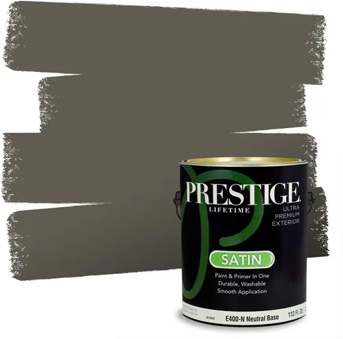 Vista 196 de PRESTIGE Paints - Pintura interior e imprimación en uno, 1 galón, cáscara de huevo, pimienta envejecida