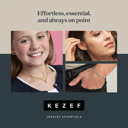 Vista 7 de KEZEF 18k Gold Over Sterling Silver 1mm Box Chain Necklace Made in Italy Sterling Silver Necklace Chain For Women Gold Chain Necklace for Women