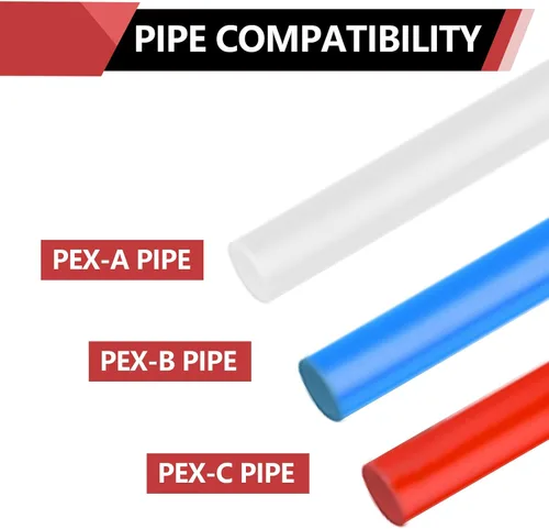 Vista 2 de EFIELD Pex - Juego de 2 accesorios de engarzado de latón para púas de latón con codo giratorio NPT de 1/2 pulgada Pex de 1/2 pulgada x 1/2 pulgadas