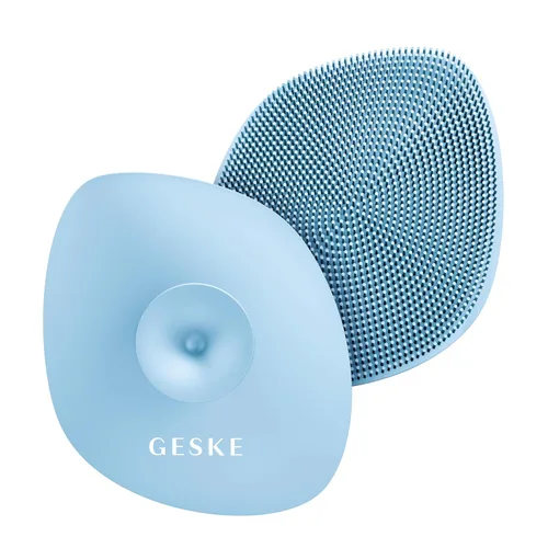 Vista 9 de GESKE SmartAppGuided Cepillo facial profesional 4 en 1 Mango de silicona suave para una limpieza suave Cuidado de la piel de rutina Aguamarina