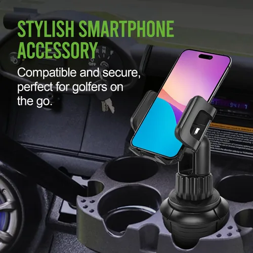 Vista 4 de Cellet Soporte de teléfono para portavasos de automóvil, soporte para teléfono, soporte universal ajustable compatible con Apple iPhone, Samsung