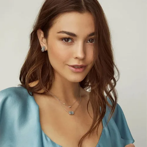 Vista 45 de Kendra Scott - Collar Elisa con dije para mujer, joyería de moda, chapado en oro de 14 quilates