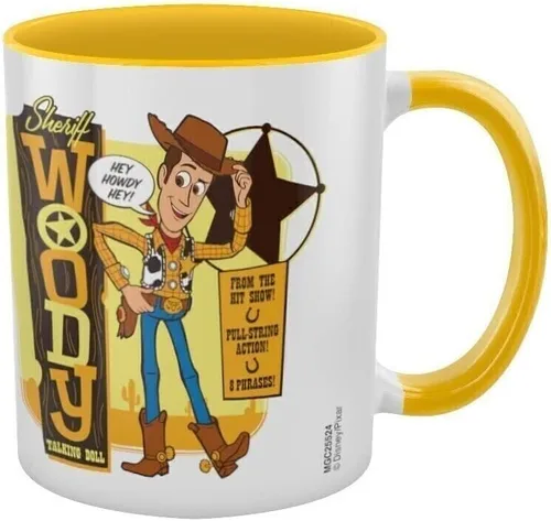 Vista 2 de Pyramid MGC25524 Toy Story 4 (Woody) Taza interior amarilla C, 11 oz/10.7 fl oz