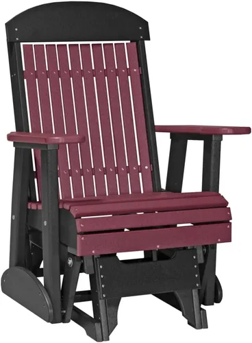 Vista 13 de Furniture Barn USA Poly Lumber - Planeador clásico de 2 pies, caoba antigua multicolor (Antique Mahogany)