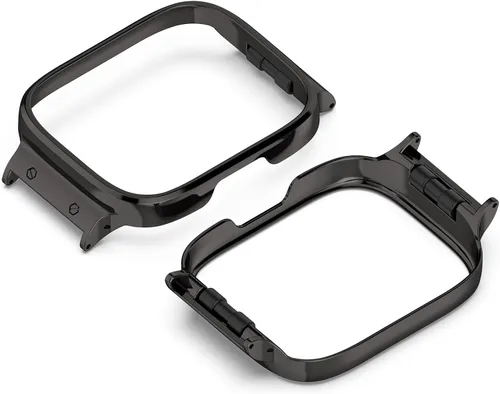 Vista 7 de Correa de reloj compatible con Redmi Watch 3 Active/Watch 3 Lite, correa de metal de acero inoxidable con funda, pulseras ajustables para Redmi