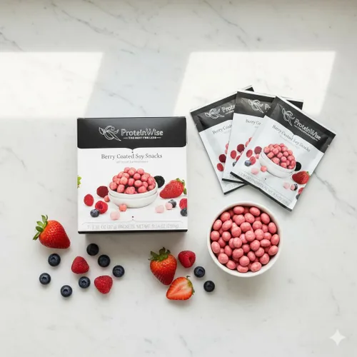 Vista 5 de ProteinWise - Snacks de soja recubiertos de bayas - 7/caja