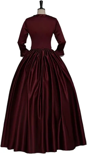 Vista 5 de SFWXCOS The Piano Cosplay Ada McGrath - Disfraz victoriano de la década de 1860, vestido de baile rococó