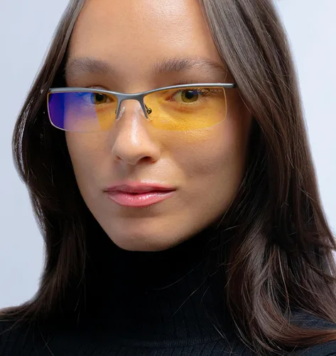 Vista 5 de Gunnar Emissary - Gafas para juegos y computadora, ónix, tinte ámbar ónice marco