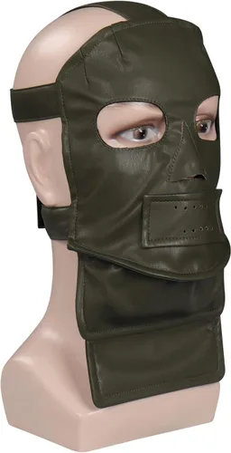 Vista 4 de Máscara de Riddler para hombre, cosplay, Halloween, máscara para adultos, máscara