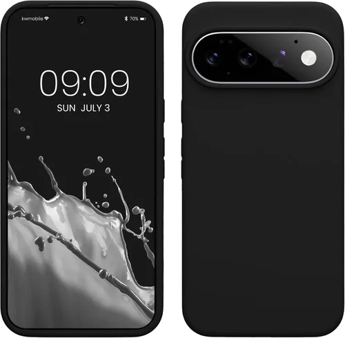 Vista 385 de kwmobile Funda Compatible con Google Pixel 6 - Funda de teléfono de silicona de TPU con acabado suave - Océano Profundo