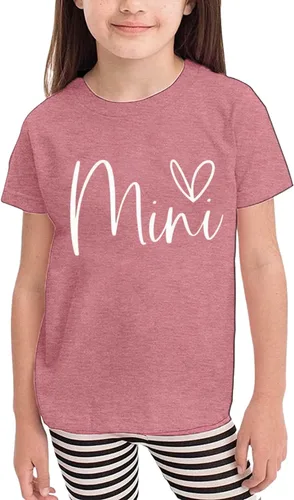 Vista 2 de Camisetas para mamá y mini, lindas camisetas con estampado de corazón de amor, camisetas a juego para mamá y bebé
