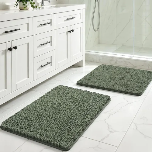 Vista 94 de LOCHAS - Alfombra de baño de lujo lanuda de 24 x 17 pulgadas, color beige