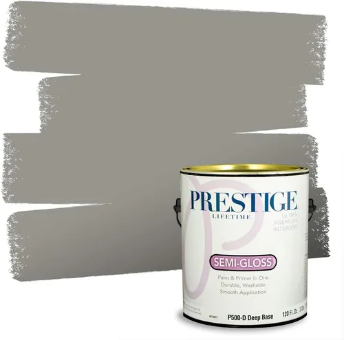 Vista 92 de PRESTIGE Paints - Pintura interior e imprimación en uno, 1 galón, cáscara de huevo, pimienta envejecida