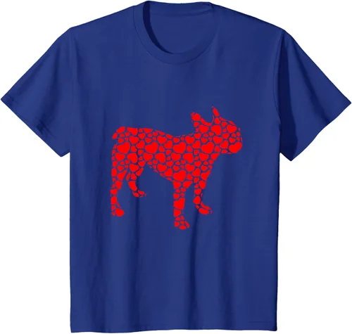Vista 11 de Camiseta de San Valentín con forma de corazón Bulldog francés, Negro