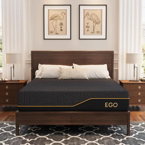 Vista 9 de EGOHOME - Colchón de espuma viscoelástica individual de 10 pulgadas para dolor de espalda, cama de gel de cobre refrescante en una caja, espuma