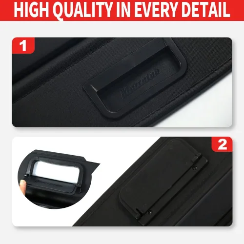 Vista 4 de Cubierta de carga para Mercedes Benz ML350 Serie ML Accesorios 2012-2015 GLE 2016-2019 Cubierta retráctil negra para maletero