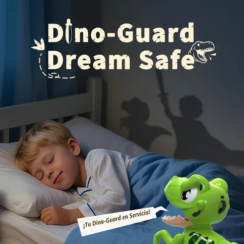 Vista 5 de P&C - Juguetes de dinosaurio con control remoto para niños, color verde