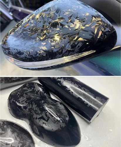 Vista 4 de Lypumso - Envolturas de vinilo de fibra de carbono forjadas, rollos de vinilo mate para envoltura de coches para uso DIY, adhesivos autoadhesivos