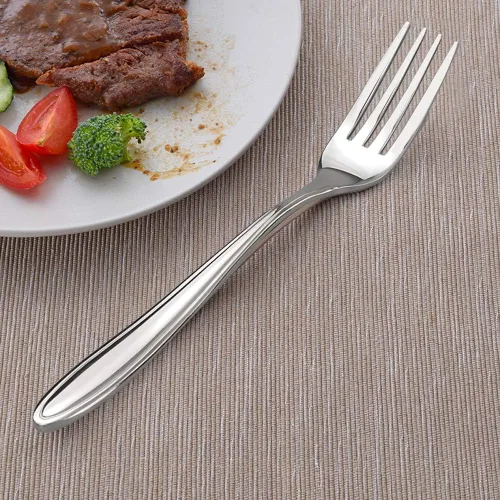 Vista 3 de Jekiyo Tenedores de cena de acero inoxidable, 8 pulgadas, tenedor de mesa de 12 piezas
