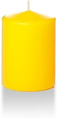 Vista 10 de Yummi - Velas redondas de pilar blancas de 3 pulgadas x 4 pulgadas, 3 por paquete