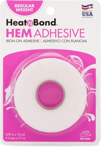 Vista 5 de HeatnBond Adhesivo de plancha para dobladillo, peso regular, negro
