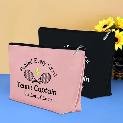 Vista 6 de Mikela Regalos de capitán de tenis para mujer, Negro y rosado