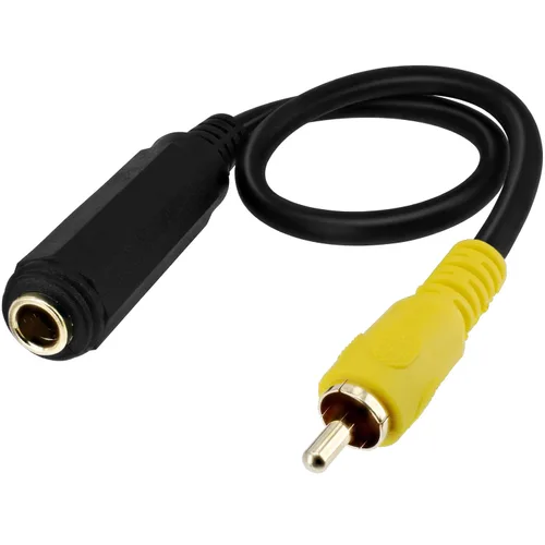 Vista 9 de Cable de 0.098 in a RCA, chapado en oro, AV-in Aux de 0.098 in TRRS macho a RCA hembra adaptador de audio convertidor cable 1.0 ft, para GPS Chapado