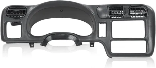 Vista 10 de CHEDA - Bisel de tablero compatible con Chevy S10 GMC Sonoma Jimmy Blazer 1998-2004 No se ajusta a doble DIN Gris