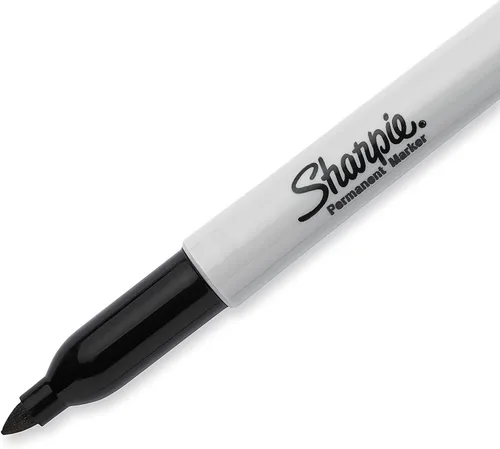 Vista 5 de Sharpie - Marcadores permanentes extremos de punta fina, negro, 4