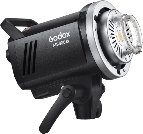 Vista 8 de Godox MS300V 300Ws GN58 Compact Studio Strobe Flash Bowens Mount Monolight Negro
