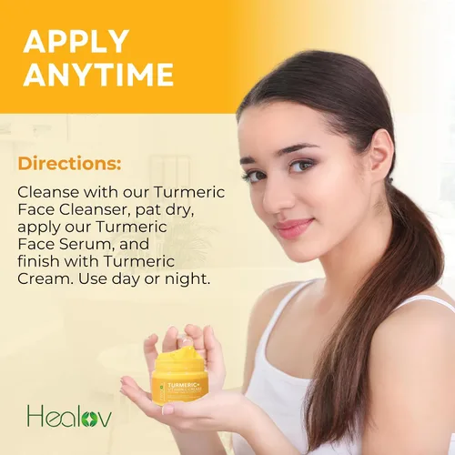 Vista 9 de Crema facial de cúrcuma para rostro y cuerpo, loción iluminadora de piel de cúrcuma totalmente natural, limpia la piel, combate el acné, unifica