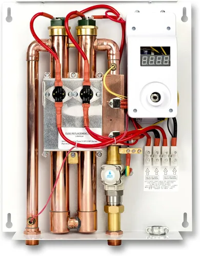 Vista 7 de EcoSmart ECO 18 - Calentador de agua eléctrico sin tanque, 18 KW a 240 voltios, con tecnología patentada de modulación automodulante, 17 x 14 x 3.5