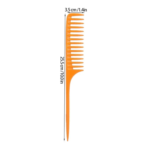 Vista 7 de Peine de cola de rata, práctico peine profesional exquisito para cabello para partición de cabello para resaltar