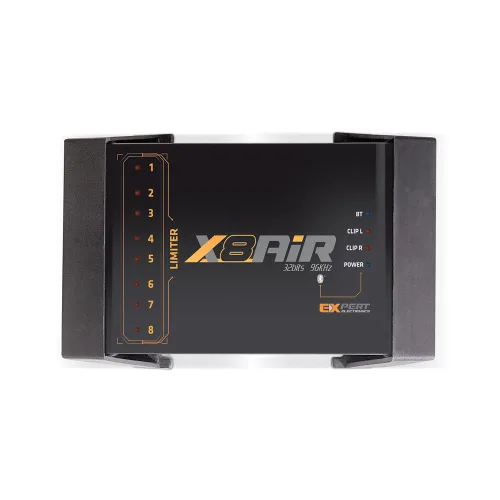 Vista 10 de Banda Audioparts X6-AIR Amplificador de coche de 6 canales, 32 bits/96khz, 2 entradas, 46 ecualizadores en/CH, limitador de pico, Bluetooth, control