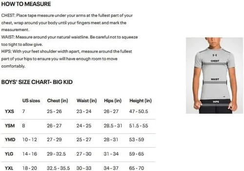 Vista 2 de Under Armour Boys' HeatGear Short-Sleeve T-Shirt