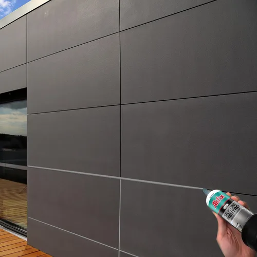 Vista 6 de Akfix 905N - Sellador de silicona transparente 100% para construcción y edificación (1x310 ml) - Sin solventes, bajo olor, resistente a UV y agua