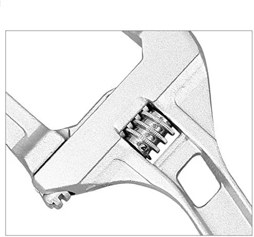 Vista 3 de Llave ajustable, llave de baño de apertura grande de 0.630-2.677 in de boca ancha, llave de aleación de aluminio, herramienta de mano de tuerca