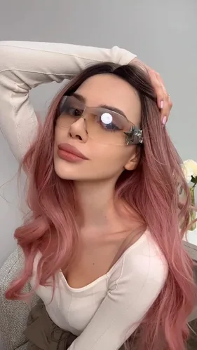 Vista 2 de BOTEN Star Y2K - Gafas de sol para mujer, sin montura Y2K envolventes, 2000S, estética de moda Y2K