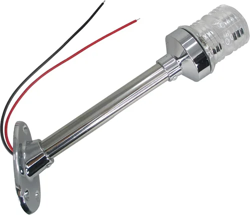 Vista 5 de Pactrade Marine Bombilla ligera 12VDC de la base BA15D de la tubería CPB del acero inoxidable de la popa a prueba de salpicaduras