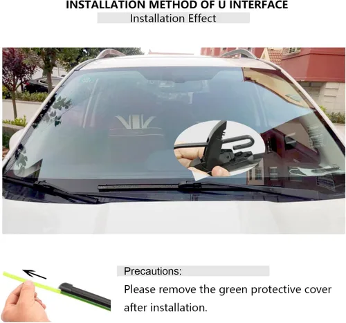 Vista 8 de Repuesto para limpiaparabrisas silencioso Mazda CX-5 2013-2016 Juego de limpiaparabrisas delantero y trasero FIOSLPINS (paquete de 3) de 24